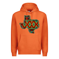 Carrot Texas Map With Aztec Background Premium Hoodie - JahusDesignShop