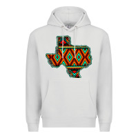 Dove Grey Texas Map With Aztec Background Premium Hoodie - JahusDesignShop