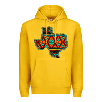 Lemon Texas Map With Aztec Background Premium Hoodie - JahusDesignShop