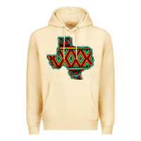 Pina Colada Texas Map With Aztec Background Premium Hoodie - JahusDesignShop