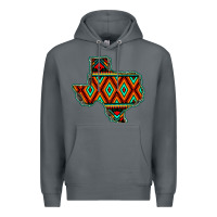 Rock Texas Map With Aztec Background Premium Hoodie - JahusDesignShop
