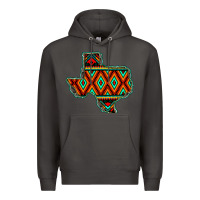 Smoke Texas Map With Aztec Background Premium Hoodie - JahusDesignShop
