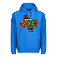 True Royal Texas Map With Aztec Background Premium Hoodie - JahusDesignShop