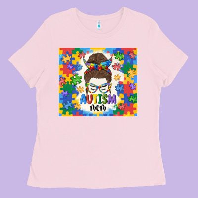 Autism Mom Ladies Tee Designed By Maliassmallbusiness