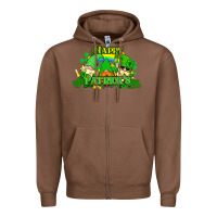 Chestnut St. Patrick's Day gnomes Zipper Hoodie - HowdyJamesFarm