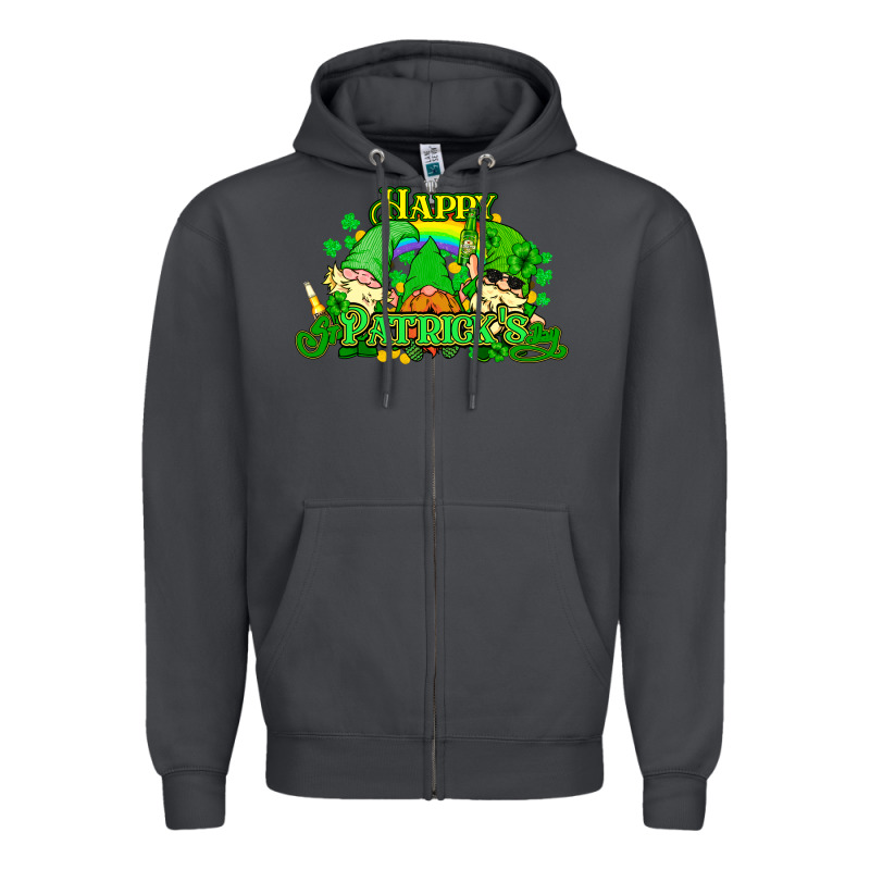 St. Patrick's Day Gnomes Zipper Hoodie by HowdyJamesFarm | Teevron