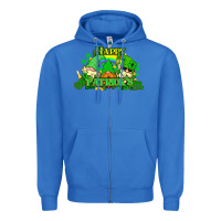 True Royal St. Patrick's Day gnomes Zipper Hoodie - HowdyJamesFarm