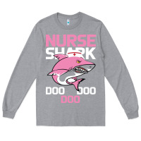 Heather Grey Nurse Shark Doo Doo Doo Long Sleeve Tee - Bettercallsaul