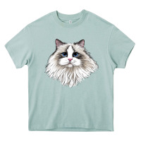Arona Ragdoll Face Cat Heavy Core Tee - LillyAllenDesigns