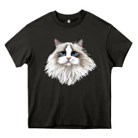 Ragdoll Face Cat Heavy Core Tee | Teevron