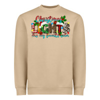 Christmas Lights Are My Favorite Heavyweight Sweatshirt | Teevron