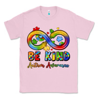 Bubblegum Pink be kind autism awareness infinity symbol Classic Tee - LillyAllenDesigns