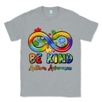 Heather Grey be kind autism awareness infinity symbol Classic Tee - LillyAllenDesigns