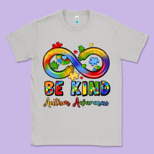 Be Kind Autism Awareness Infinity Symbol Classic Tee Designed By Lillyallendesigns