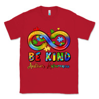 Red be kind autism awareness infinity symbol Classic Tee - LillyAllenDesigns