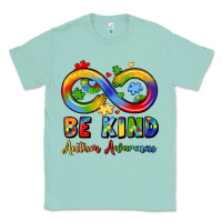 Seafoam be kind autism awareness infinity symbol Classic Tee - LillyAllenDesigns