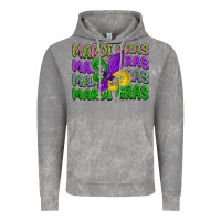 Cloud Rock mardi gras with fleur de lis Vintage Hoodie - LillyAllenDesigns