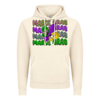 Vintage Artic mardi gras with fleur de lis Vintage Hoodie - LillyAllenDesigns