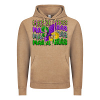 Vintage Coffee mardi gras with fleur de lis Vintage Hoodie - LillyAllenDesigns
