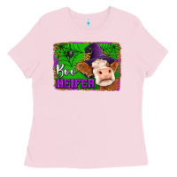 Bubblegum Pink boo heifer Ladies Tee - Jasminsmagicworld