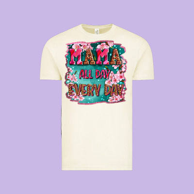 Mama All Day Everyday Vintage Tee Designed By Lillyallendesigns