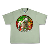 Oil Green christmas dorset sheep Urban Heavy Tee - LillyAllenDesigns