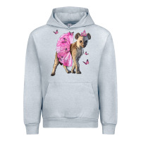 Heather Grey Baby Hyena With Tutu Urban Hoodie - LillyAllenDesigns
