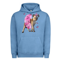 Pigment Pebble Blue Baby Hyena With Tutu Urban Hoodie - LillyAllenDesigns