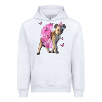 White Baby Hyena With Tutu Urban Hoodie - LillyAllenDesigns