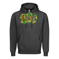 Charcoal Heather Western lucky St. Patrick's Day Zipper Hoodie - CowGirlArtShop