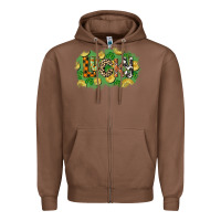 Chestnut Western lucky St. Patrick's Day Zipper Hoodie - CowGirlArtShop