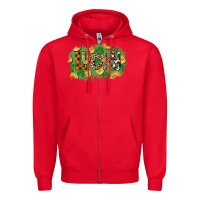 Red Western lucky St. Patrick's Day Zipper Hoodie - CowGirlArtShop