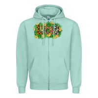 Seafoam Western lucky St. Patrick's Day Zipper Hoodie - CowGirlArtShop
