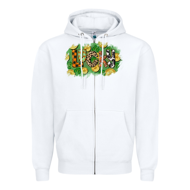 Western Lucky St. Patrick's Day Zipper Hoodie by CowGirlArtShop | Teevron