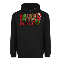 Black Santa's Favorite Heavyweight Hoodie - BundleAndBundleShop