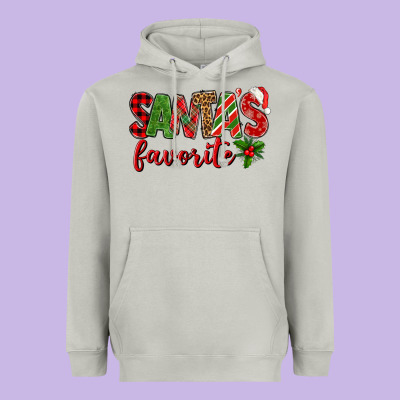 Santa's Favorite Heavyweight Hoodie Designed By Bundleandbundleshop