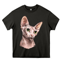 Asphalt Sphynx Cat Heavy Core Tee - LillyAllenDesigns