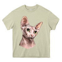 Mossy Sphynx Cat Heavy Core Tee - LillyAllenDesigns