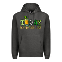 Charcoal Heather Today we are all Irish Premium Hoodie - OliviaCreatesArt