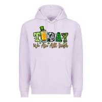 Lilac Today we are all Irish Premium Hoodie - OliviaCreatesArt