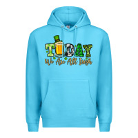 Ocean Blue Today we are all Irish Premium Hoodie - OliviaCreatesArt