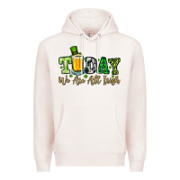 Pale Pink Today we are all Irish Premium Hoodie - OliviaCreatesArt