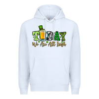 White Today we are all Irish Premium Hoodie - OliviaCreatesArt