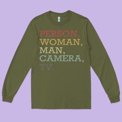Person Woman Man Camera Tv Long Sleeve Tee Designed By Bettercallsaul