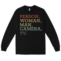 Black Person Woman Man Camera Tv Long Sleeve Tee - Bettercallsaul