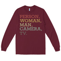 Burgundy Person Woman Man Camera Tv Long Sleeve Tee - Bettercallsaul