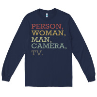 Navy Person Woman Man Camera Tv Long Sleeve Tee - Bettercallsaul