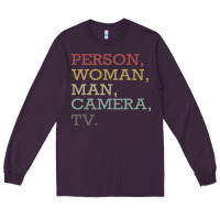 Plum Person Woman Man Camera Tv Long Sleeve Tee - Bettercallsaul