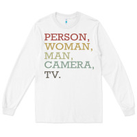 White Person Woman Man Camera Tv Long Sleeve Tee - Bettercallsaul