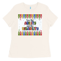 Bone see the ability not the disability Ladies Tee - MaliasSmallBusiness